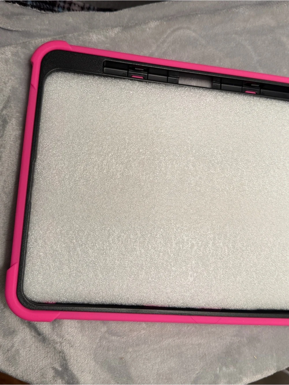 Hot Pink Rugged Tablet Case-fits iPad Air 11” comes w/1 glass screen protector